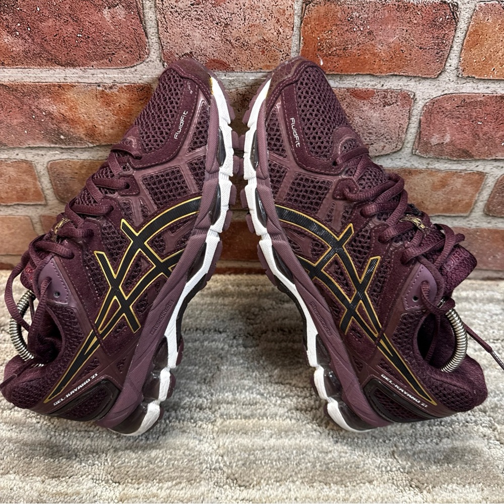 ASICS gel-kayano 21 women’s Sz 9 burgundy - Picture 6 of 13